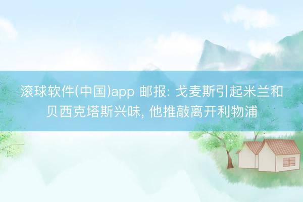 滚球软件(中国)app 邮报: 戈麦斯引起米兰和贝西克塔斯兴